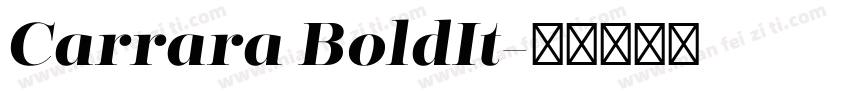 Carrara BoldIt字体转换